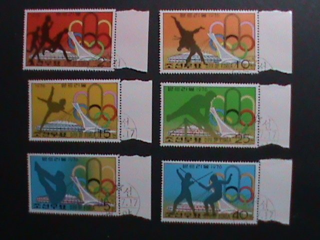 ​KOREA- 1976 SC# 1469-74 OLYMPIC GAMES-MONTREAL-CANADA  CTO-VERY FINE