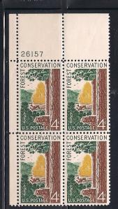 US Plt Blk Sc# 1122 Forest Conservation MNH #26157 UL