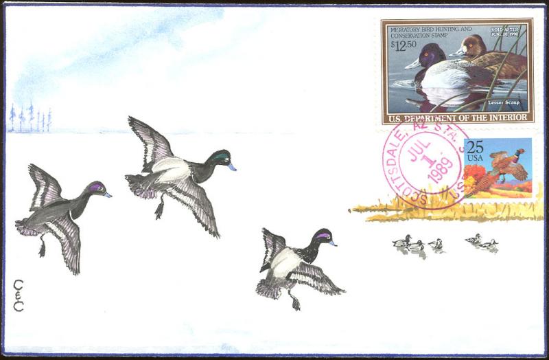 #RW56 Lesser Scaup C & C FDC