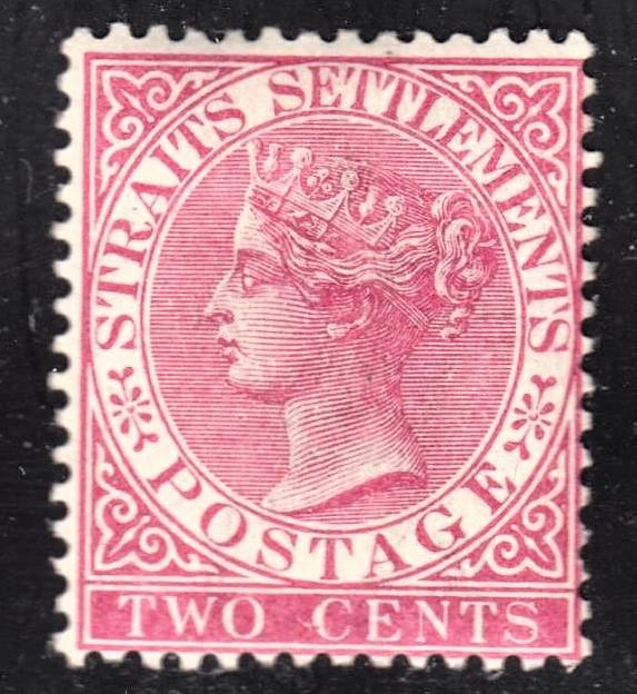 Malaya Straits Settlements Scott 41  wtmk CA  F+  mint OG H.