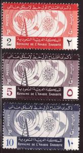 Saudi Arabia Scott 205-207 MH* complete set