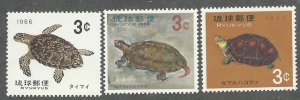 Ryukyu Islands  Scott  136-138  MNH  Complete