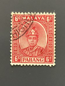 Malaya - Pahang 33 F-VF Used. Scott $ 3.50