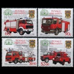 TUVALU 2001 - Scott# 850-3 Fire Trucks Set of 4 NH