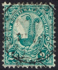 NEW SOUTH WALES 1902 LYRE BIRD 2/6 WMK CROWN/NSW SG TYPE W65 USED