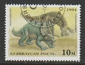 1994 Azerbaijan - Sc 447 - used VF - 1 single - Dinosaurs