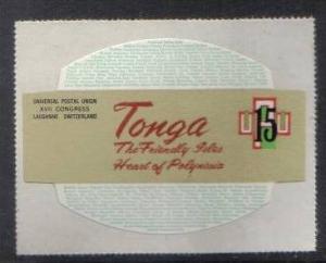 Tonga 1974 15s UPU Centenary Odd Shaped Die Cut Sc 339 MNH # 211