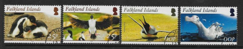 FALKLAND ISLANDS SG1046/9 2006 TOURISM SEABIRDS SET USED