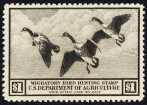 RW3, Mint VF/XF NH $1 Federal Duck Stamp * Stuart Katz