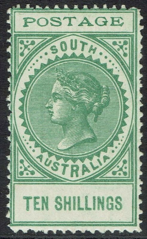 SOUTH AUSTRALIA 1902 QV THIN POSTAGE 10/- 