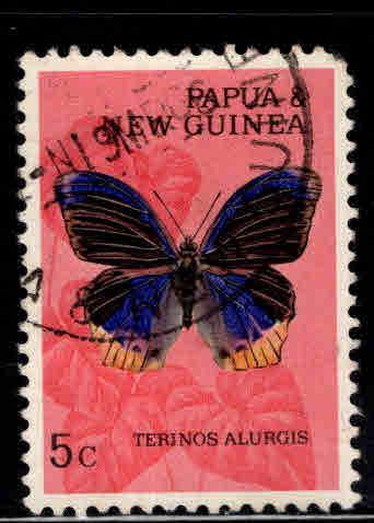 PNG Papua New Guinea Scott 212 Used  butterfly stamp