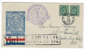 1939 Philippines First Day Cover - Scott #C57 - Air Mail Exhibition Issue (DD47)