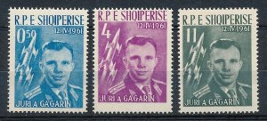 Albania - Space Juri Gagarin Set MNH  (1961) 