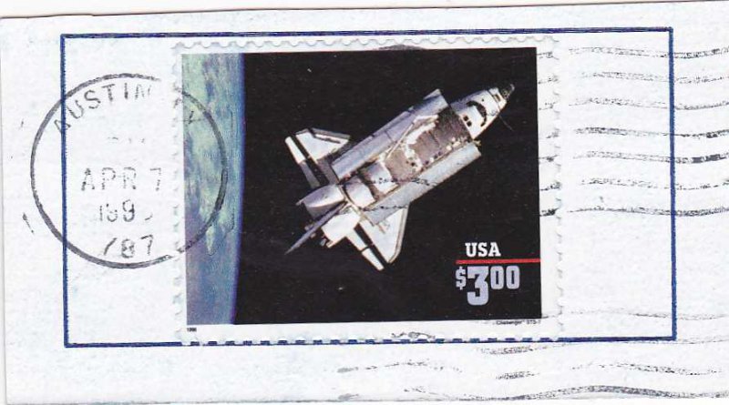 United States #2544b - Used on Piece - Space Shuttle