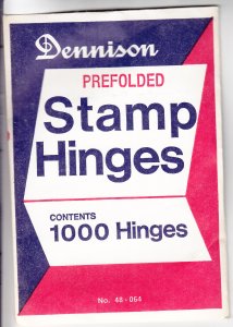 Dennison Prefolded Stamp Hinges, Unopened (S18563)