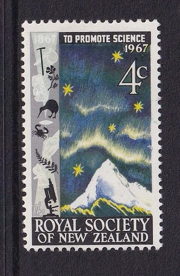 New Zealand  #406  MH  1967 science promotion 4c