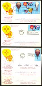 USA - 1983 (31 March) Complete BALLOONS Set Scott No. 2035a and Individuals on 5