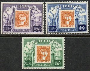 Philippines Sc #605-607 Mint Hinged