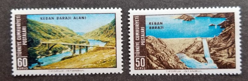*FREE SHIP Turkey Keban Dam 1966 Bridge Baraji Mountain (stamp) MNH