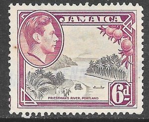 Jamaica 123a: 6d George VI, used, F-VF