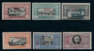 ERITREA 75-80 MINT HINGED SCARCE PICTORIAL SET