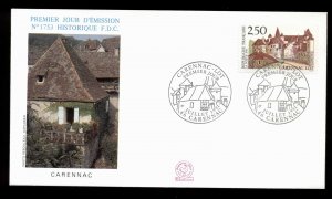 France 1991 Carennac castle FDC
