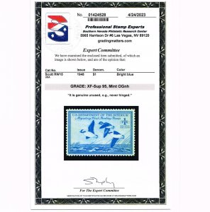 EXCEPTIONAL SCOTT #RW15 MINT PRISTINE OG NH PSE CERT GRADED XF-SUPERB 95 #20235