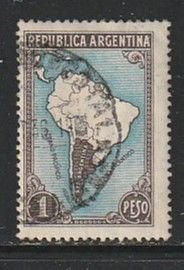 1936 Argentina - Sc 445 - used VF - single - Map