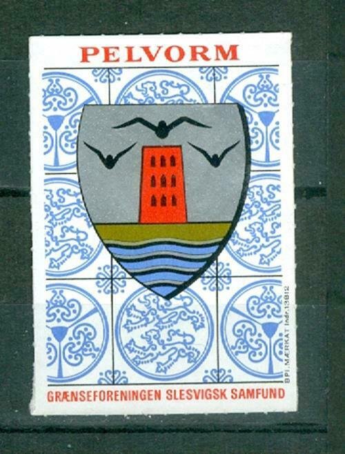 Denmark. Poster Stamp. South Slesvig. Coats Of Arms Town: Pelvorm