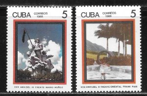 Cuba 3008-3009 Monuments set MNH