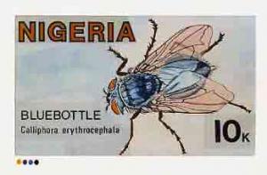 Nigeria 1986 Insects - original hand-painted artwork for ...