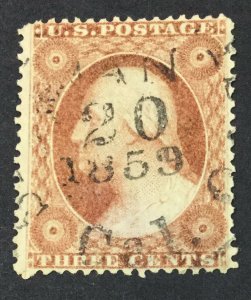 MOMEN: US STAMPS #26 USED LOT #44582