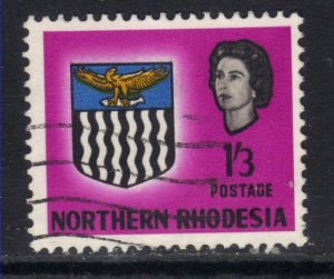Northern Rhodesia 1963 QE2 1/-3d Arms used SG 83 ( D330 )