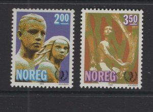 Norway #863-64 (1985 International Youth Year set) VFMNH CV $2.60