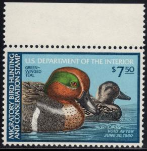 U.S. Scott #RW46 $7.50 Duck Stamp - Mint NH Single