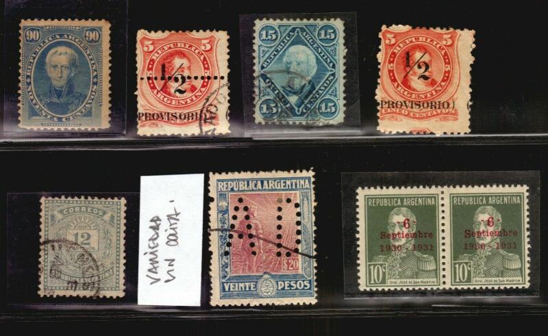 Argentina Stamp collection lot with some classic interesting items used valuable 