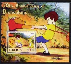 Liberia 2005 50th Anniversary of Disneyland #04 (Pooh) pe...