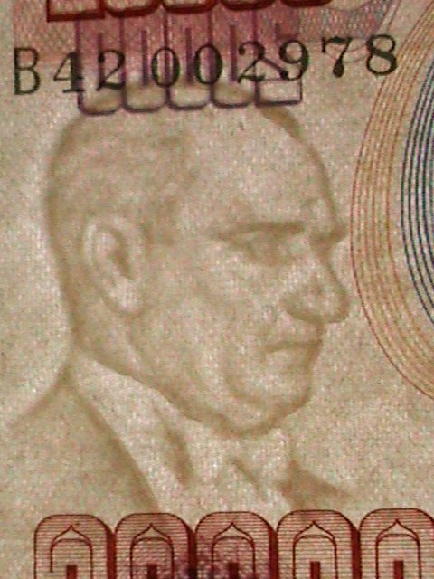 TURKEY- 1970   BANK OF TURKEY- CIRCULATED CURRENCY-VF WE SHIP TO WORLD WIDE