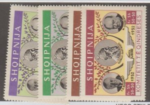 Albania Shqipnija - 1952 Roosevelt & Churchill Stamp  - Mint Set