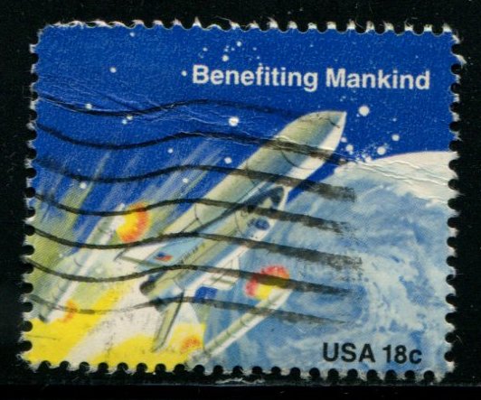 1913 18c Space Achievement, used