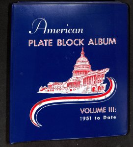 United States State Collection in Minkus American Plate Block Album, 1954-1965