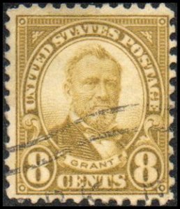 United States 640 - Used - 8c Ulysses S. Grant (1927) (1)