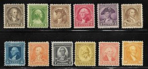 United States - Washington Bicentennial Set- F-VF- Unused (MH)