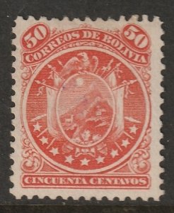 Bolivia 1890 Sc 33 MNG(*)