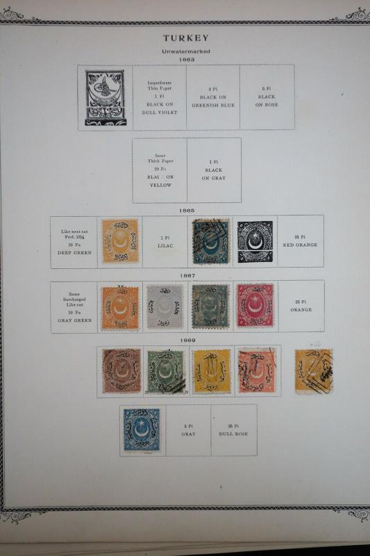 Turkey 1800's to 1940's Stamp Collection