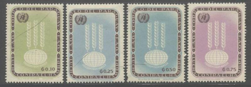 Paraguay 1963 Freedom from Hunger set Sc# 760-66 NH