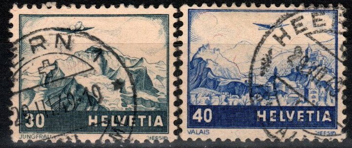 Switzerland #C43-4 F-VF Used CV $11.50 (X299)