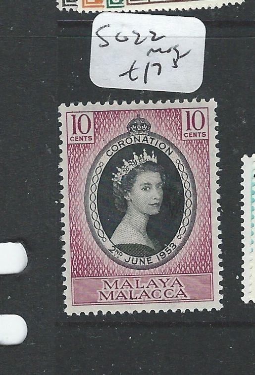 MALAYA MALACCA  (P0210B) QEII CORONATION SG 22   MOG