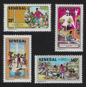 Senegal Manpower Services Operation Setal 4v 1992 MNH SG#1174-1177