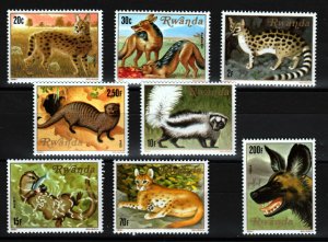 Rwanda MNH 1035-42 Meat Eating Animals 1981 SCV 17.25